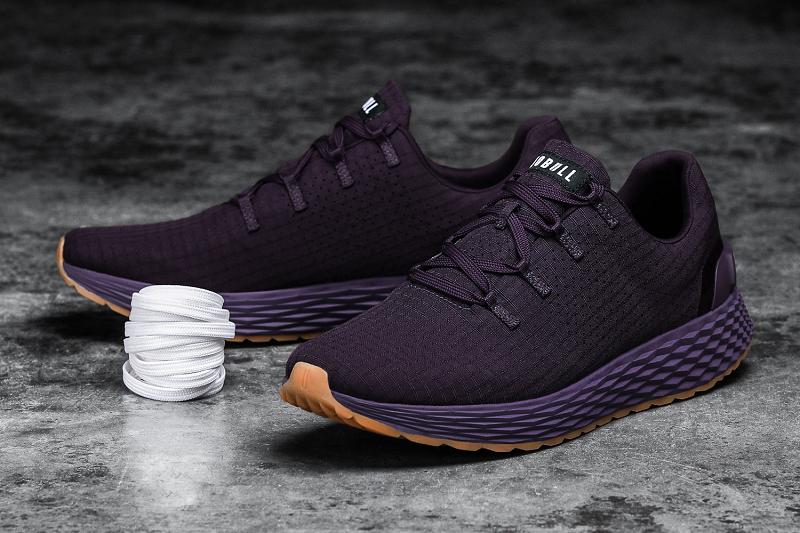 Purple Nobull Plum Ripstop Runner Men's Running Shoes | CA I1108L